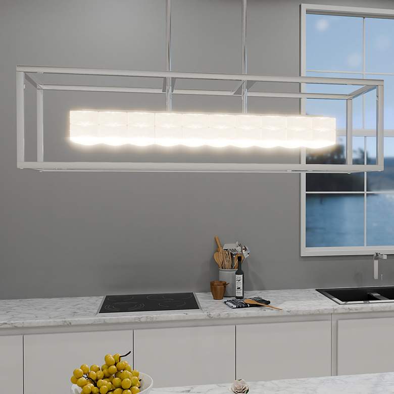 Image 1 Dazzle Integrated LED Polished Chrome Island Light
