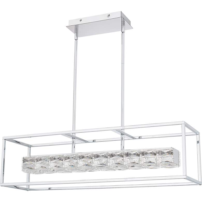 Image 3 Dazzle Integrated LED Polished Chrome Island Light more views