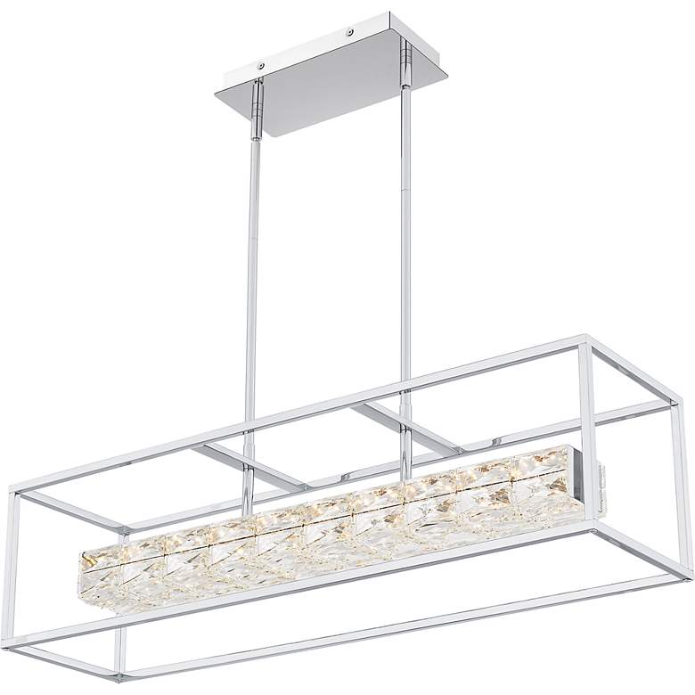 Image 5 Dazzle Integrated LED Polished Chrome Island Light more views