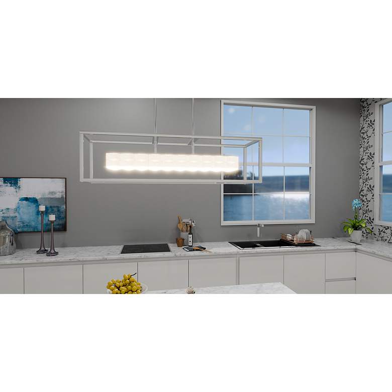 Image 7 Dazzle Integrated LED Polished Chrome Island Light more views