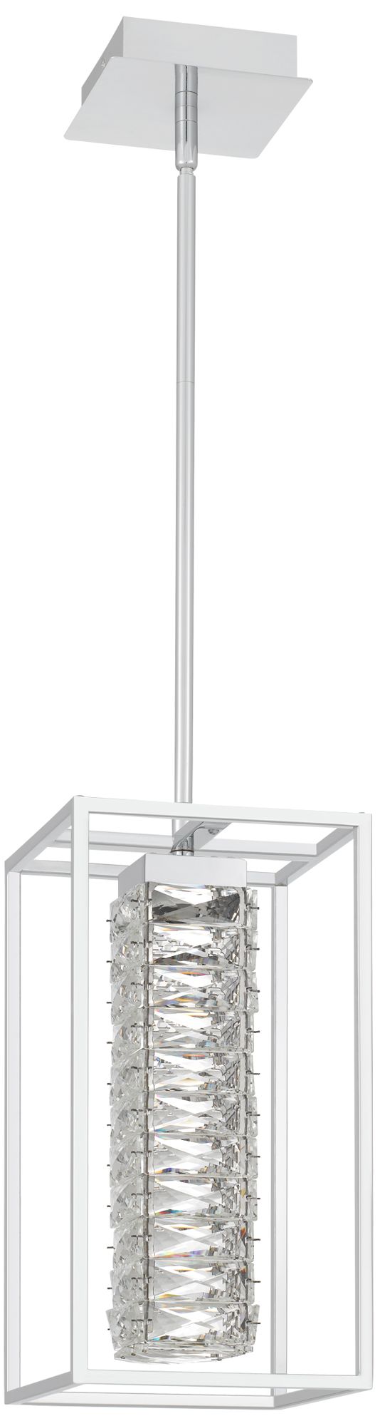Image 2 Dazzle Integrated LED Polished Chrome Mini Pendant Light more views