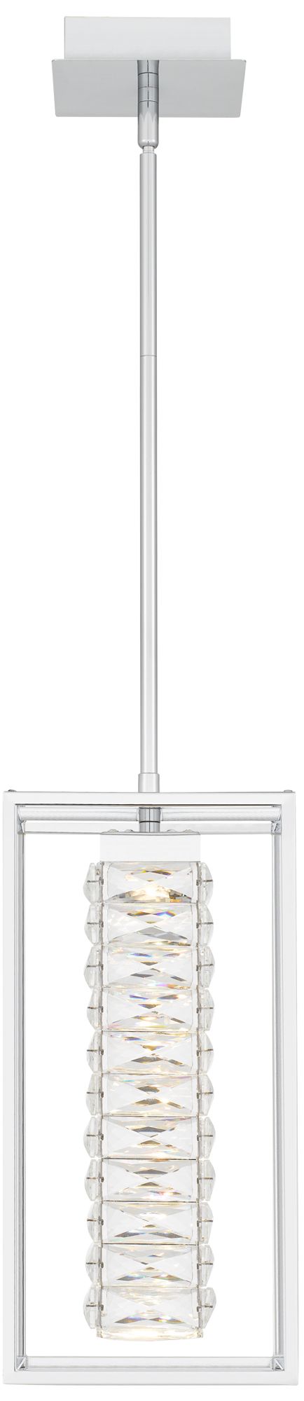 Image 3 Dazzle Integrated LED Polished Chrome Mini Pendant Light more views