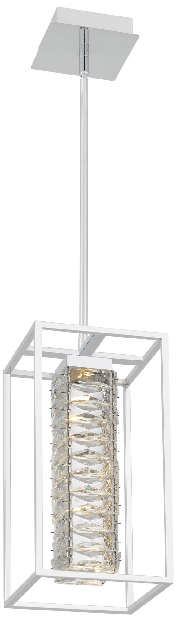 Image 4 Dazzle Integrated LED Polished Chrome Mini Pendant Light more views