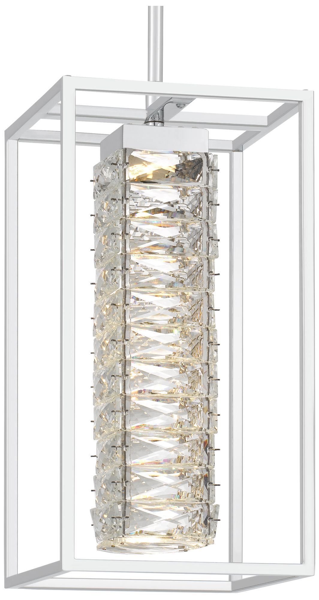 Image 5 Dazzle Integrated LED Polished Chrome Mini Pendant Light more views
