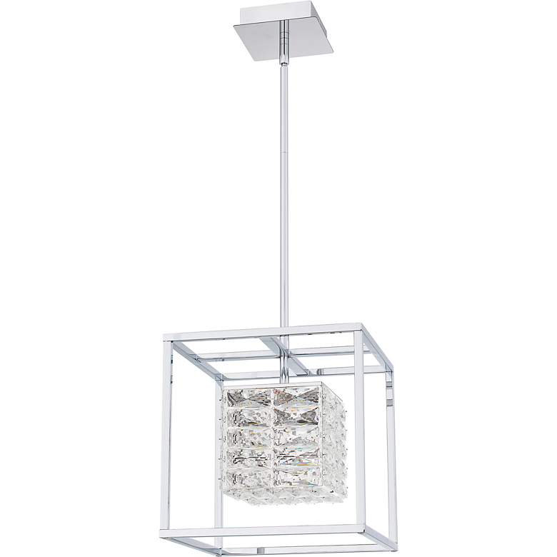 Image 2 Dazzle Integrated LED Polished Chrome Pendant Light more views