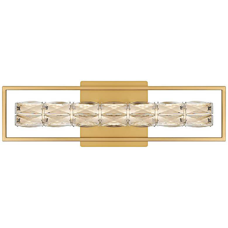 Image 1 Dazzle Integrated LED Soft Gold Bath Light with CCT Switch