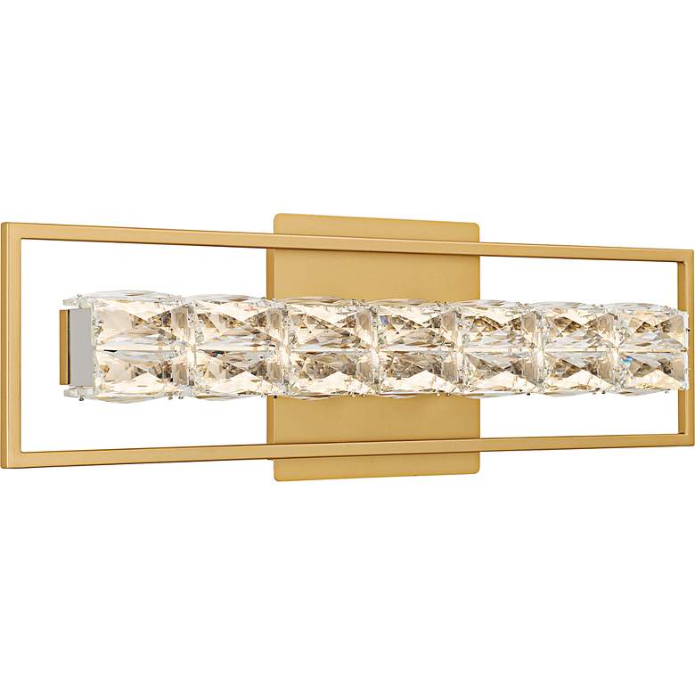 Image 3 Dazzle Integrated LED Soft Gold Bath Light with CCT Switch more views