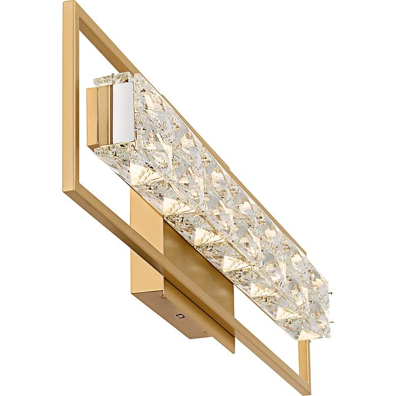 Image 4 Dazzle Integrated LED Soft Gold Bath Light with CCT Switch more views