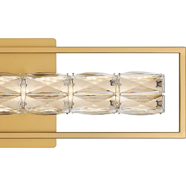 Image 5 Dazzle Integrated LED Soft Gold Bath Light with CCT Switch more views