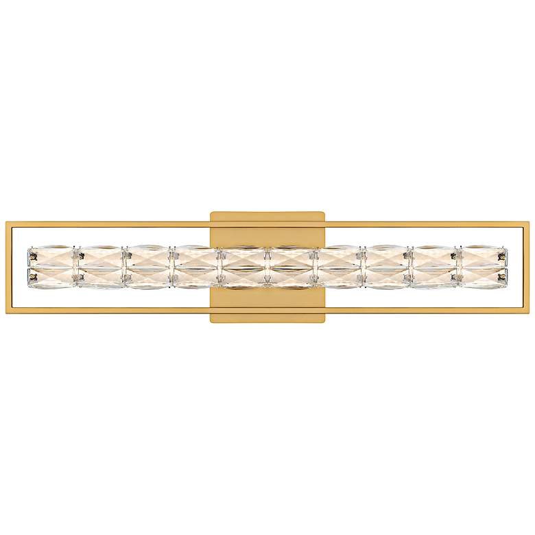 Image 1 Dazzle Integrated LED Soft Gold Bath Light with CCT Switch