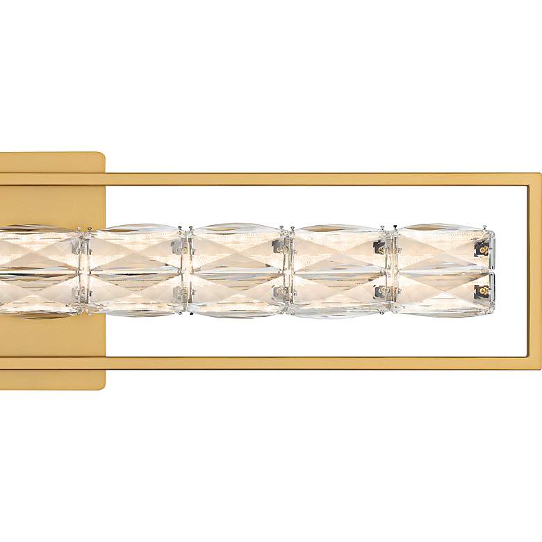 Image 5 Dazzle Integrated LED Soft Gold Bath Light with CCT Switch more views