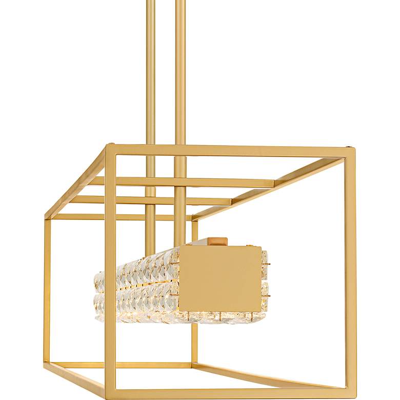 Image 5 Dazzle Integrated LED Soft Gold Linear Chandelier more views