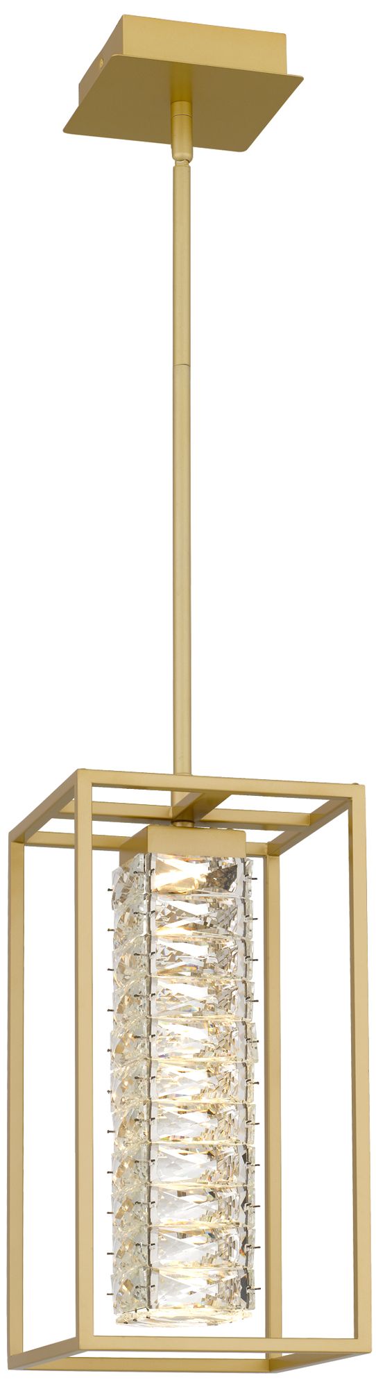 Dazzle Integrated LED Soft Gold Mini Pendant Light