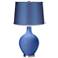 Dazzle - Satin Blue Shade Ovo Table Lamp
