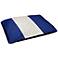 Dazzling Blue and White Three Striped Large Dog Bed