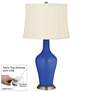 Dazzling Blue Anya Table Lamp with Dimmer