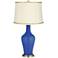 Dazzling Blue Anya Table Lamp with President's Braid Trim