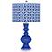 Dazzling Blue Circle Rings Apothecary Table Lamp
