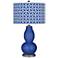 Dazzling Blue Circle Rings Double Gourd Table Lamp