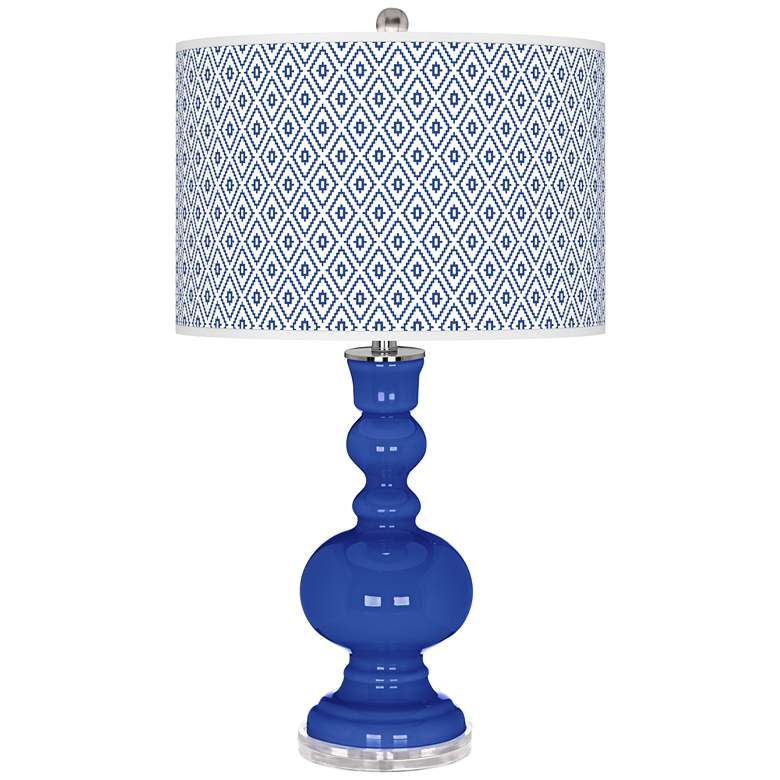 Image 1 Dazzling Blue Diamonds Apothecary Table Lamp
