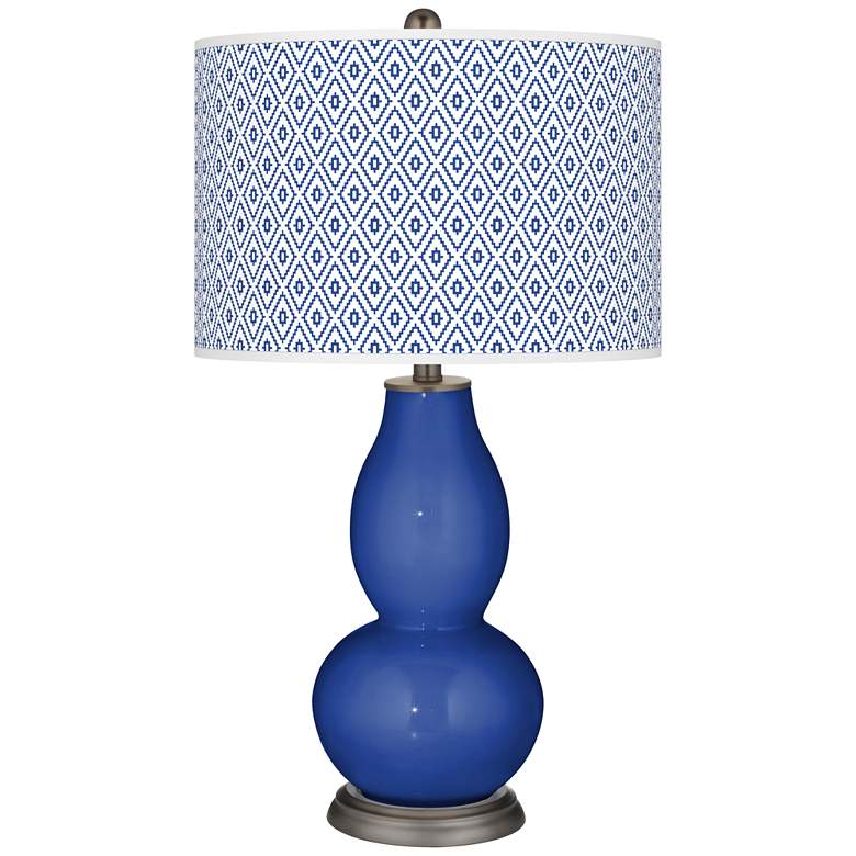 Image 1 Dazzling Blue Diamonds Double Gourd Table Lamp