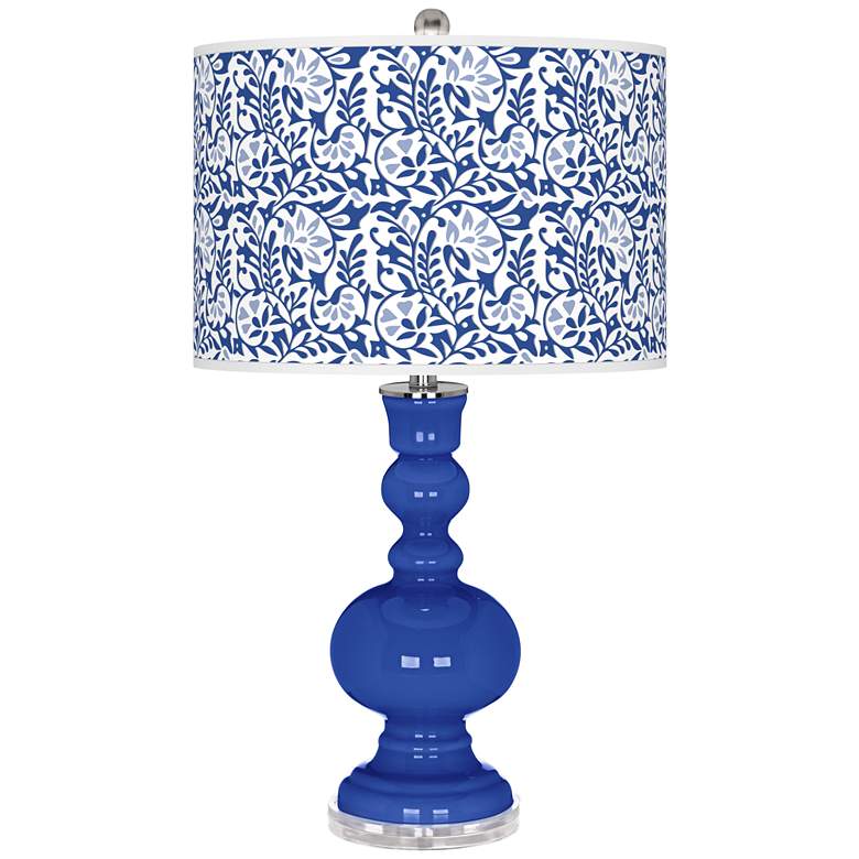 Image 1 Dazzling Blue Gardenia Apothecary Table Lamp