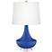 Dazzling Blue Gillan Glass Table Lamp