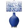 Dazzling Blue Mosaic Giclee Ovo Table Lamp