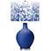 Dazzling Blue Mosaic Giclee Ovo Table Lamp