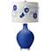 Dazzling Blue Rose Bouquet Ovo Table Lamp