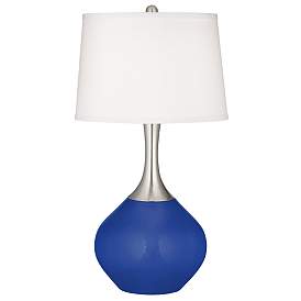 Image2 of Dazzling Blue Spencer Table Lamp with Dimmer