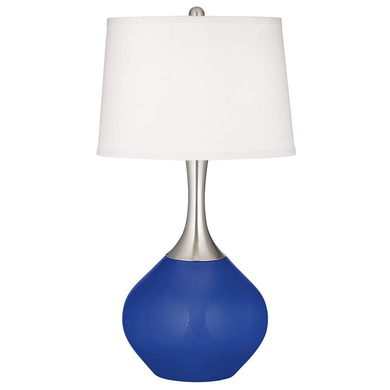 Image 2 Dazzling Blue Spencer Table Lamp with Dimmer