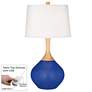 Dazzling Blue Wexler Table Lamp with Dimmer