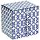 Dazzling White and Blue Links 4-Drawer Jewelry Box
