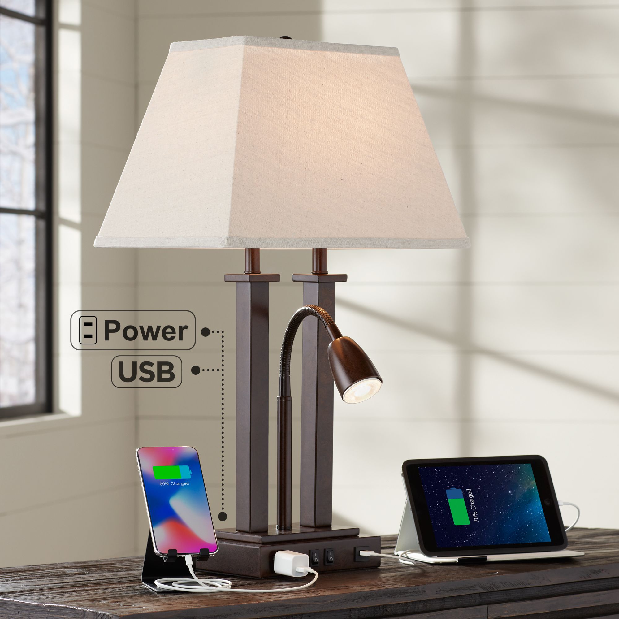 desktop gooseneck lamp