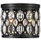 Dealey 11 3/4" Wide Matte Black Ceiling Light