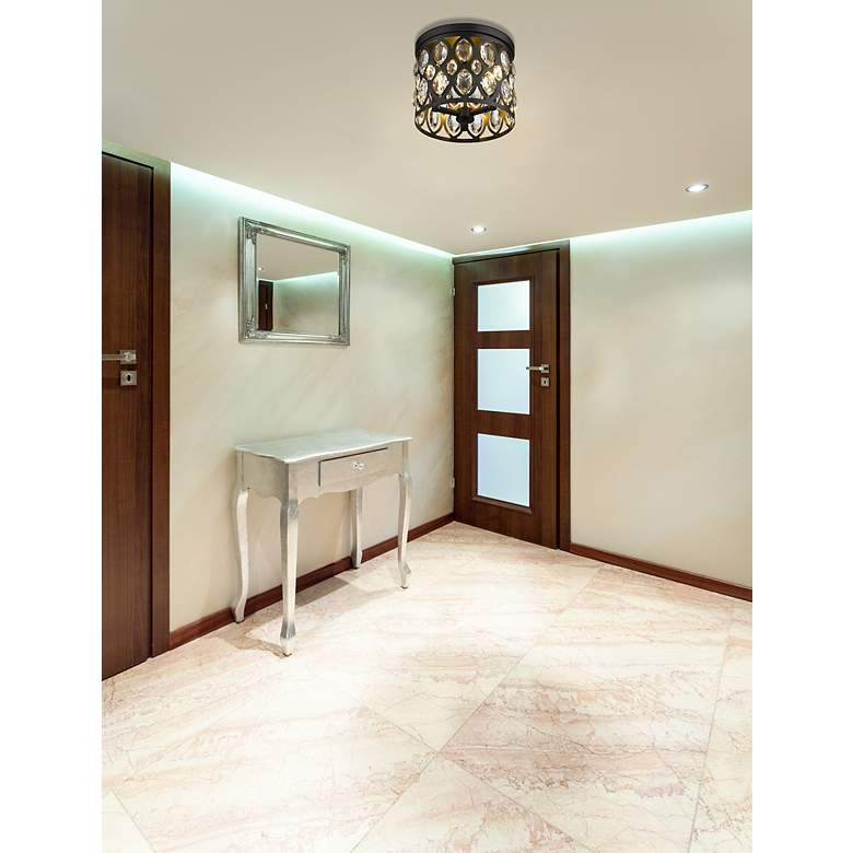 Image 3 Dealey 11 3/4" Wide Matte Black Ceiling Light more views