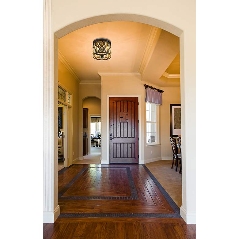Image 4 Dealey 11 3/4" Wide Matte Black Ceiling Light more views