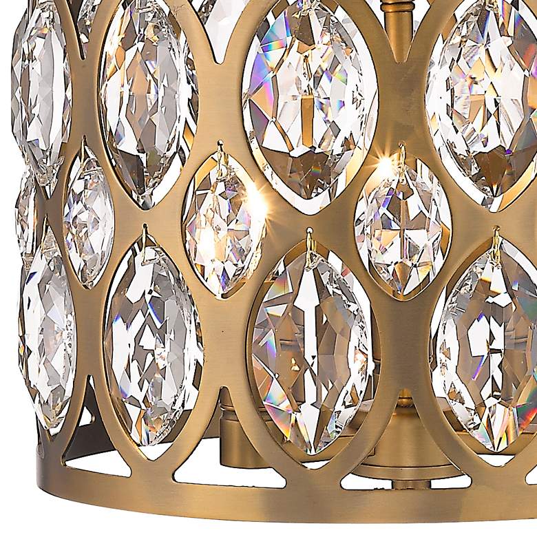 Image 4 Dealey 12" Wide Heirloom Brass 3-Light Ceiling Light more views