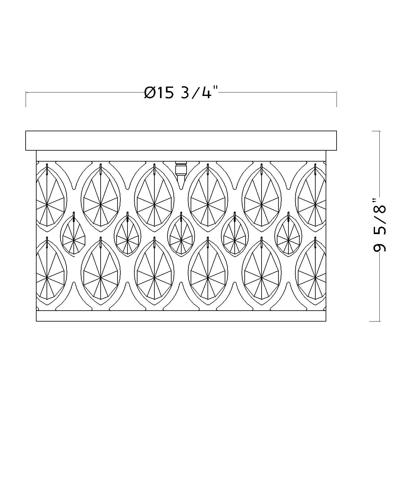 Dealey 15 3/4" Wide Matte Black 4-Light Ceiling Light in scene