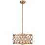 Dealey 19 1/4" Wide Heirloom Brass 5-Light Chandelier