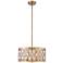 Dealey 19 1/4" Wide Heirloom Brass 5-Light Chandelier