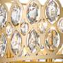 Dealey 30 1/4" Wide Crystal Heirloom Brass 8-Light Chandelier