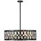 Dealey 30 1/4" Wide Matte Black 8-Light Drum Pendant