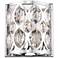 Dealey 9 1/4" High Chrome and Crystal Wall Sconce