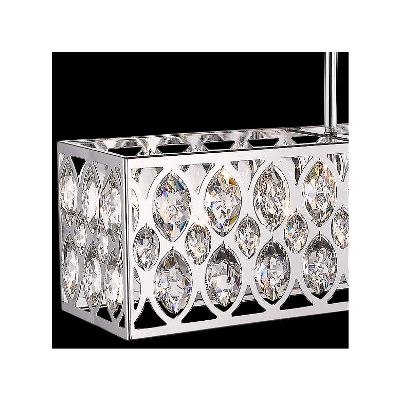 Image 2 Dealey 9 1/4"W Crystal Chrome 7-Light Kitchen Island Light Chandelier more views