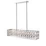 5_Dealey 9 1/4"W Crystal Chrome 7-Light Kitchen Island Light Chandelier more views