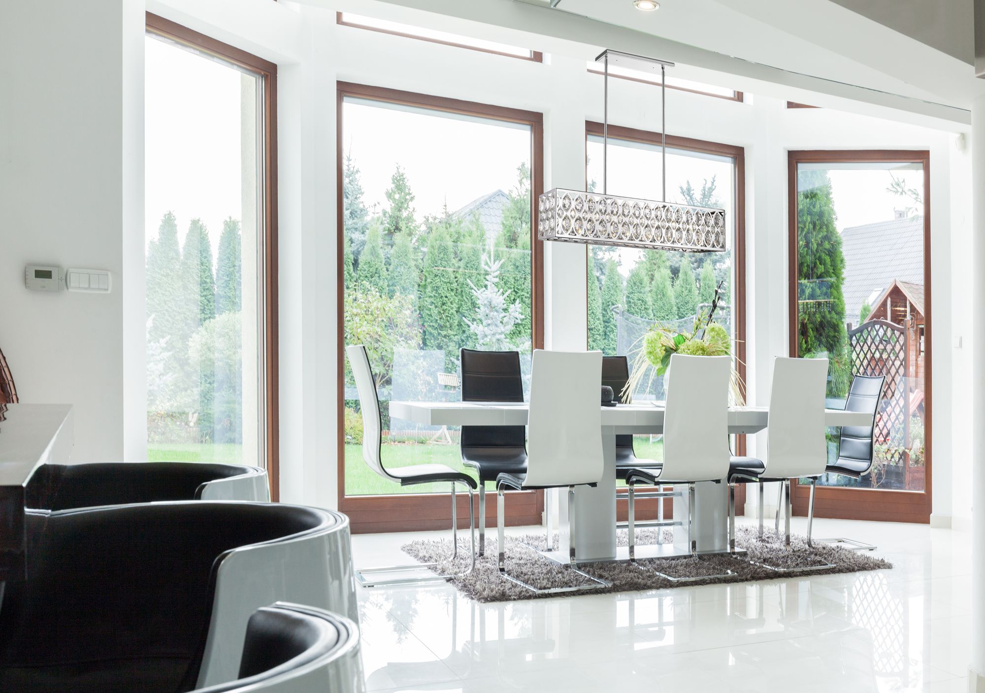 Image 6 Dealey 9 1/4"W Crystal Chrome 7-Light Kitchen Island Light Chandelier more views