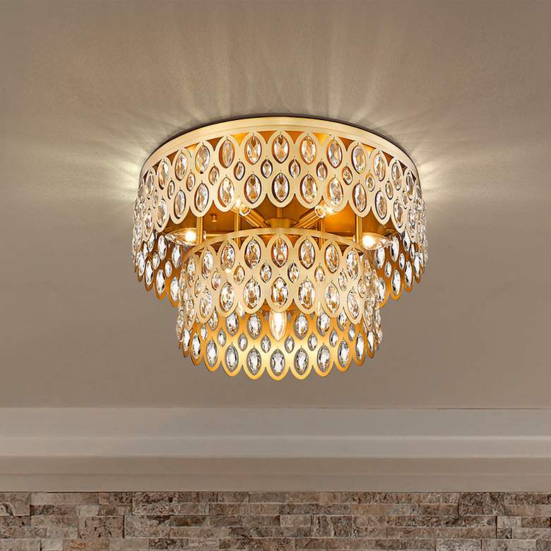 Image 1 Dealey 9 Light Flush Mount