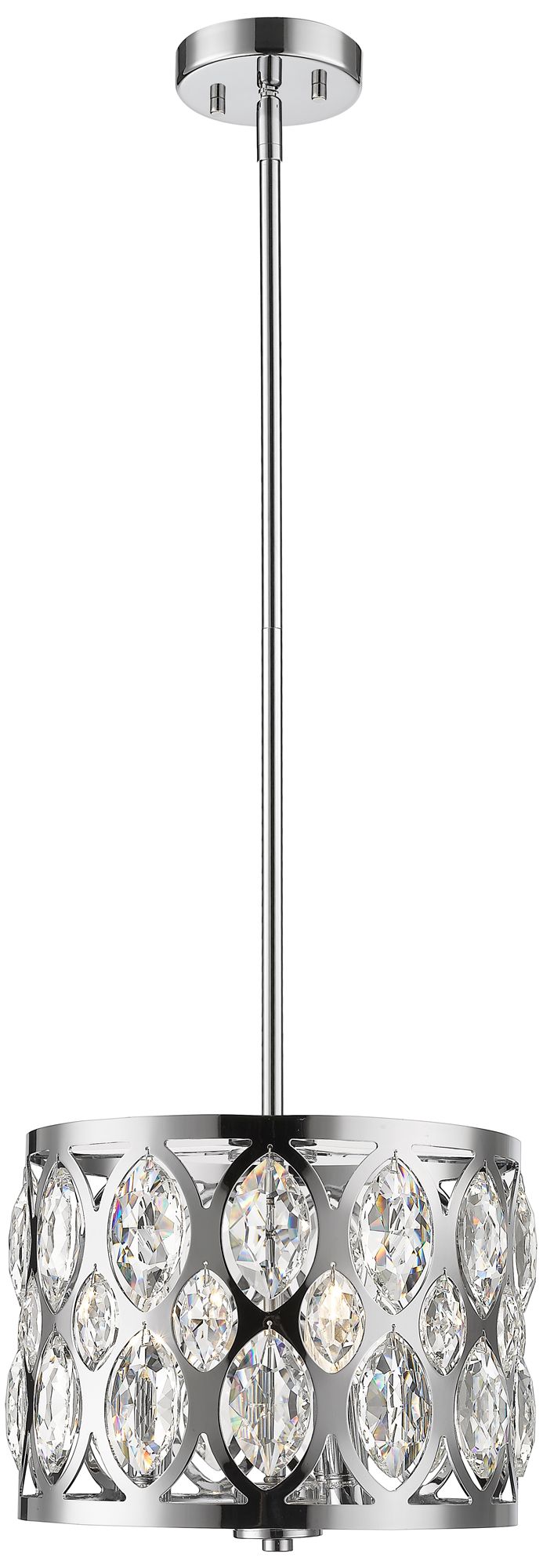 Dealey by Z-Lite Chrome 12 inch 3 Light Chandelier